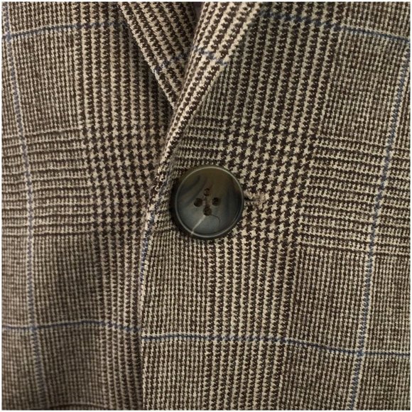 Stafford Mens Blazer Sport Coat Two Button Jacket Wool Size 40R Slim Casual Suit - Picture 5 of 13